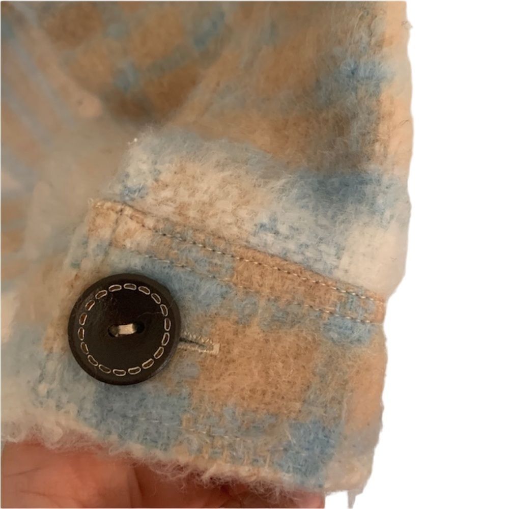 Plaid Button Down Shacket Coat - image 6